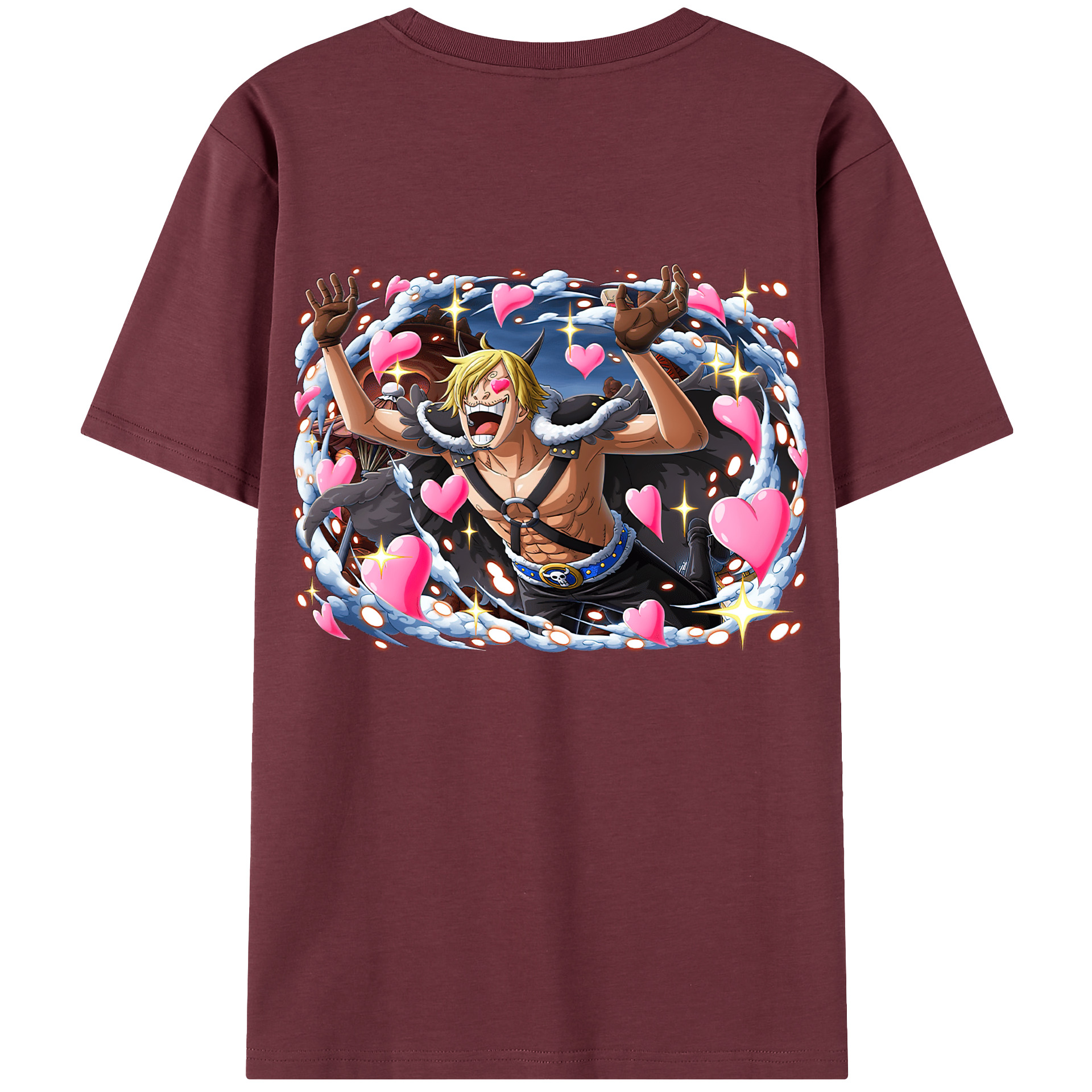 ワンピース サンジ ONE PIECE Sanji 綿100％半袖Tシャツ（背面プリント）